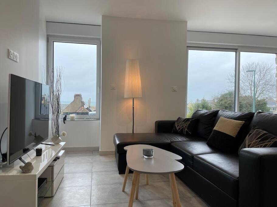 Maison Vue Mer Chez Aline Digosville Bagian luar foto
